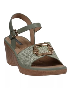 Женские босоножки Fia на платформе с ремешком на щиколотке, зеленый Gc shoes