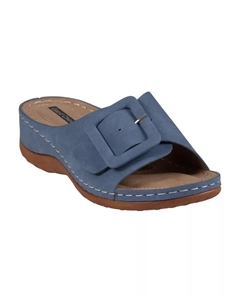 Женские сандалии Hamden Buckle Comfort Flat, синий Gc shoes