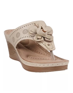 Женские босоножки Willa на платформе с цветочным принтом, золотой Gc shoes