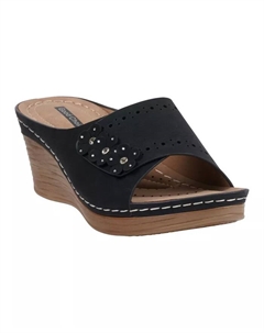 Женские босоножки Vega на платформе с цветочным принтом, черный Gc shoes