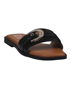 Женские плоские сандалии Kenna с декоративной пряжкой, черный Gc shoes