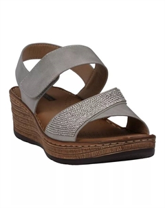 Женские сандалии Lux Embellished на платформе, серый Gc shoes