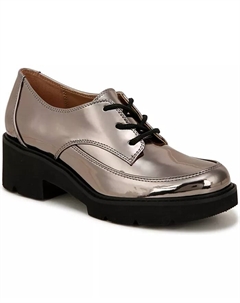 Дерри-Лейс Лоферы на массивной подошве с кружевными деталями, серый Naturalizer