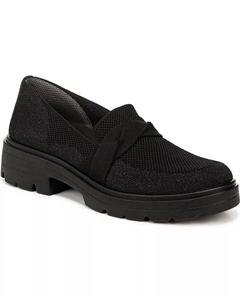 Женские мокасины Muse Bow на утяжеленной подошве, с бантом, моющиеся, черный Lifestride