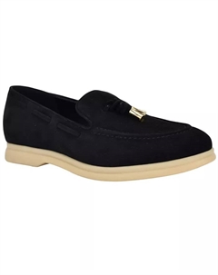 Женские лодочные лоферы Aryana из переплетенной замши на плоской подошве, черный Guess