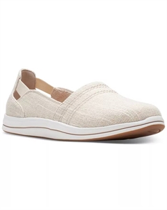 Женские слипоны Cloudsteppers Breeze Step II, коричневый/бежевый Clarks