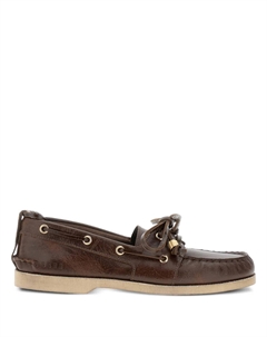 Кожаные мокасины на шнуровке Golden goose