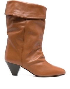 Ботильоны Dalby 55 с драпировкой, коричневый Isabel marant