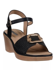 Женские босоножки Fia на платформе с ремешком на щиколотке, черный Gc shoes