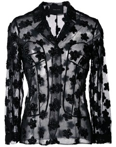 Simone rocha прозрачный пиджак 8 черный Simone rocha