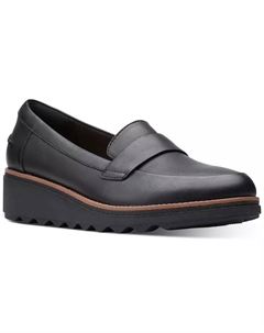 Женские лоферы Sharon Gracie без шнуровки, серый Clarks