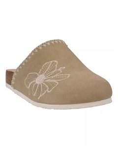 Женские клоги Jamie с вышивкой и стелькой-слайд, коричневый/бежевый Gc shoes