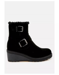 Ботинки с ремешками Big Horn из искусственного меха, черный London rag