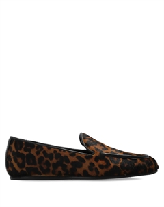 Лоферы Lee с леопардовым принтом, коричневый Stuart weitzman