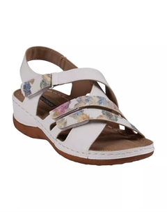 Женские сандалии Dalary на плоской подошве с ремешками, белый Gc shoes