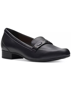 Женские лоферы Juliet Bay с плетеными ремешками, черный Clarks