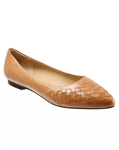 Эстее Плетеные Балетки, коричневый Trotters
