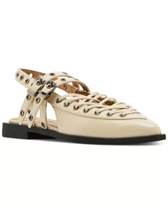 Женские балетки Galanti на ремешке с шипами, коричневый Steve madden