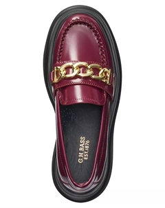 Лоферы на платформе с цепью, фиолетовый Gh bass