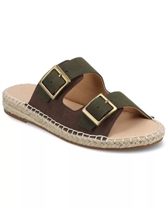 Женские эспадрильи Tresah с двойными ремешками, зеленый Journee collection