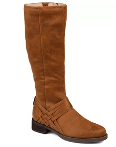 Женские сапоги Meg с широким голенищем, коричневый Journee collection