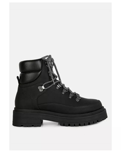 Голиаф Крутые Ботинки Байкера на Шнуровке, черный London rag