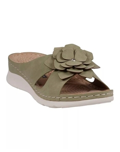 Женские удобные сандалии Claire Flower Rosette, зеленый Gc shoes