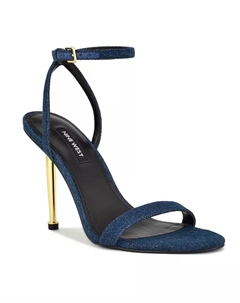 Женские босоножки Reina на шпильке с ремешком на щиколотке, синий Nine west
