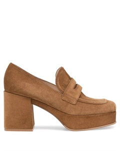 Лоферы на платформе Rouen, коричневый Gianvito rossi