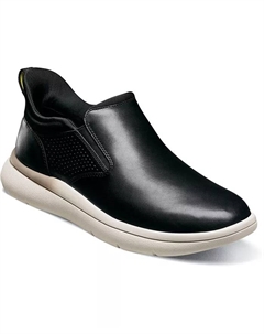 Мужские слипоны Fleet Plain Toe, черный Florsheim