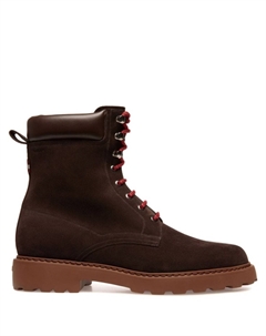 Замшевые ботинки на шнуровке, коричневый Bally