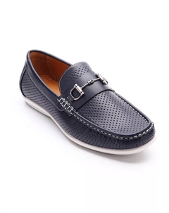 Мужские перфорированные классические мокасины для вождения, синий Aston marc