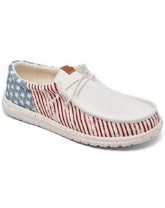 Мужские повседневные мокасины Wally Americana от Finish Line, мультиколор Hey dude