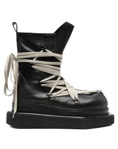 Ботинки на платформе со шнуровкой от, черный Rick owens
