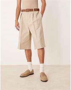 Пенни-лоферы бежевого цвета Asos design