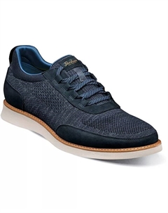 Мужские эластичные слипоны Launch Knit на шнурках, синий Florsheim