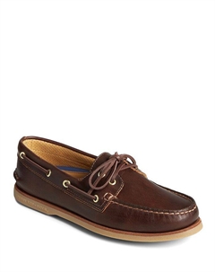 Мужские лодочные туфли Gold Cup Authentic Original с двумя шнуровками, коричневый Sperry