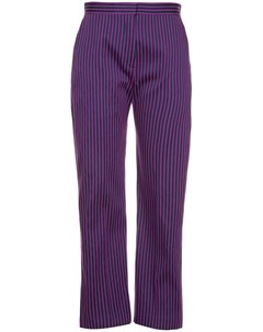 Maison rabih kayrouz прямые брюки в полоску 40 фиолетовый Maison rabih kayrouz