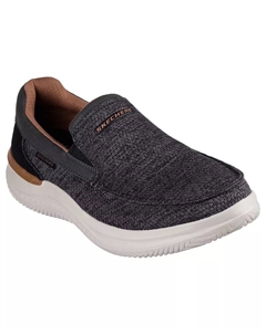 Мужские повседневные слипоны Marco Slip-On Moc в свободном крое Hasting от Finish Line, серый Skechers
