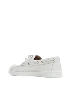 Туфли-лодочки из кожи на шнуровке от, белый Gianvito rossi