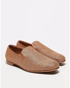 Лоферы из натуральной ткани Asos design