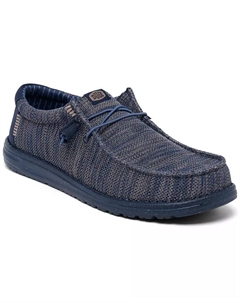 Мужские мокасины Wally Stretch Sox Slip-On Casual от Finish Line, синий Hey dude