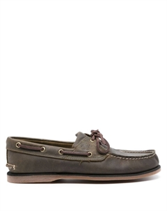 Топсайдеры с тисненым логотипом, зеленый Timberland