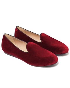 Красные бархатные мокасины, красный Charles william