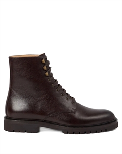 Кожаные военные ботинки, коричневый Brunello cucinelli