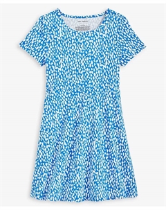 Платье фасона "скейтер" с гороховым принтом для девочек Little & Big Girls, синий Epic threads