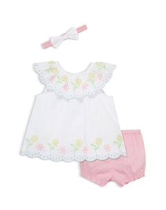 Девочки 3-предметный комплект сансета с множеством люверсов - Baby, розовый Little me