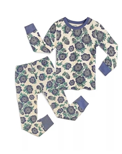 Детская обтягивающая пижама из 100% органического хлопка, произведенная по принципам справедливой торговли, комплект из 2 предметов, мультиколор Mightly