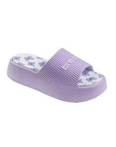 Модные и удобные летние платформенные шлепанцы для девочек Little and Big Girls, розовый Bebe