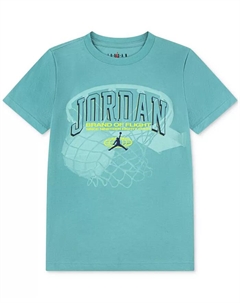 Футболка с коротким рукавом и графическим принтом Big Boys Hoop Up, синий Jordan